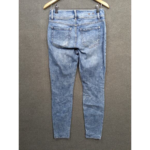 Cabi Jeans Womens 4 (Fits 29x30) Stretch Skinny Stonewash Cinch Carpenter Paint - Picture 8 of 13